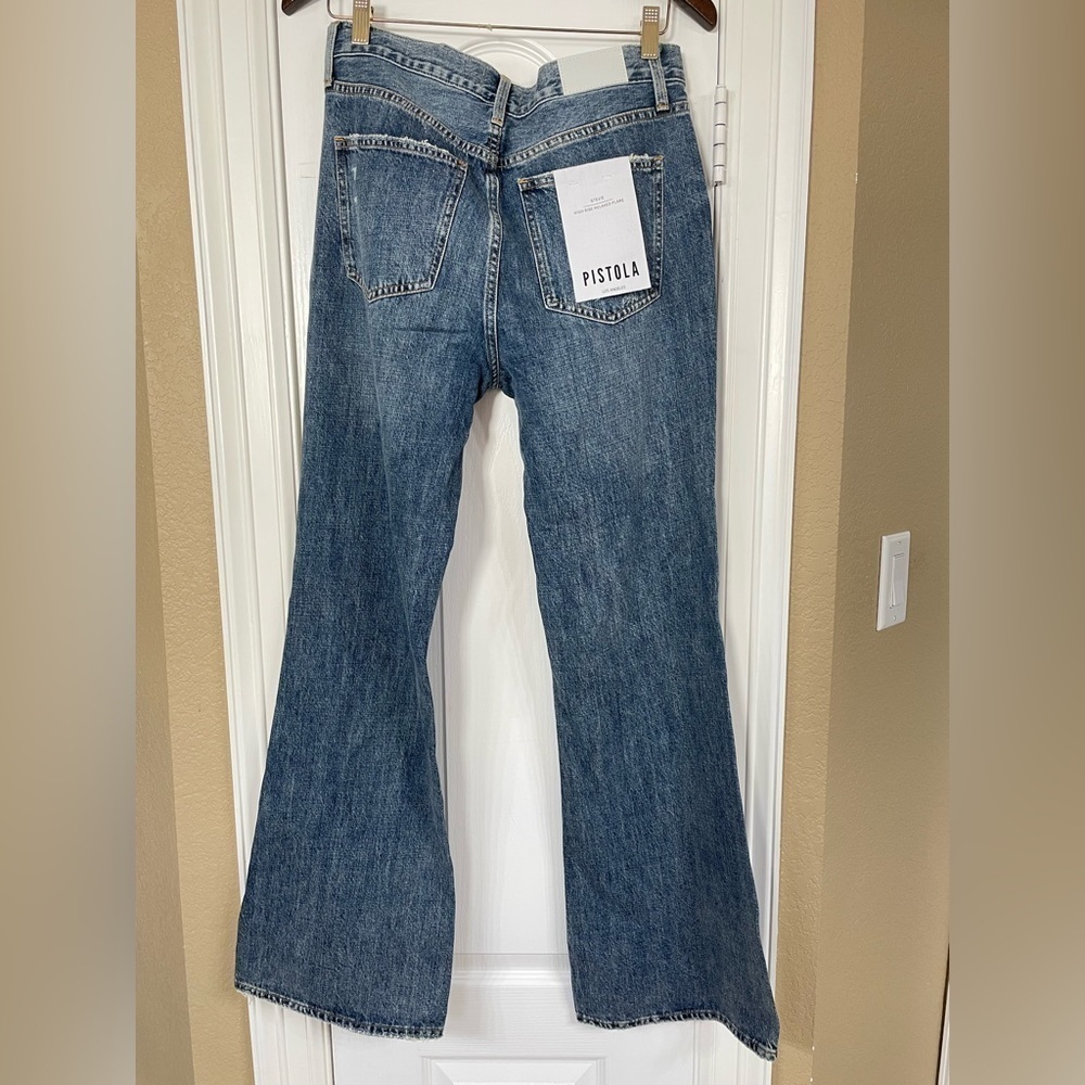 PISTOLA Stevie Pulse High Rise Relaxed Flare Jeans - Picture 12 of 16